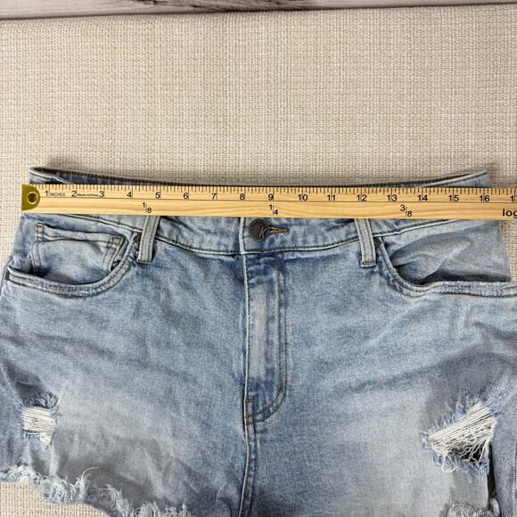 Kut From The Kloth‎ Womens Denim Distressed Cut Off Shorts Sz 12 Jane High Rise - Picture 6 of 7